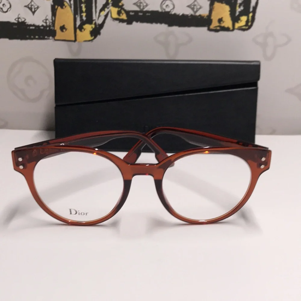New Authentic Dior CD3 086 51 Ladies Aviator/Pilot Eyeglass Frames – Tortoise